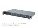 19" 1HE Server-Gehäuse IPC-E125 / mini ITX / 3,5 Zoll Einbauschacht