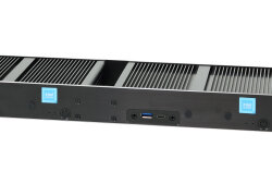 19" dual mini IPC system 1U ultra-short Emu DX2-N200 Fanless - quad-core intel N200